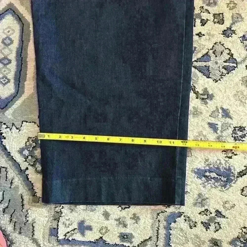 A New Day wide leg pleated jeans women’s dark blue size 12 stretch denim - Picture 6 of 8